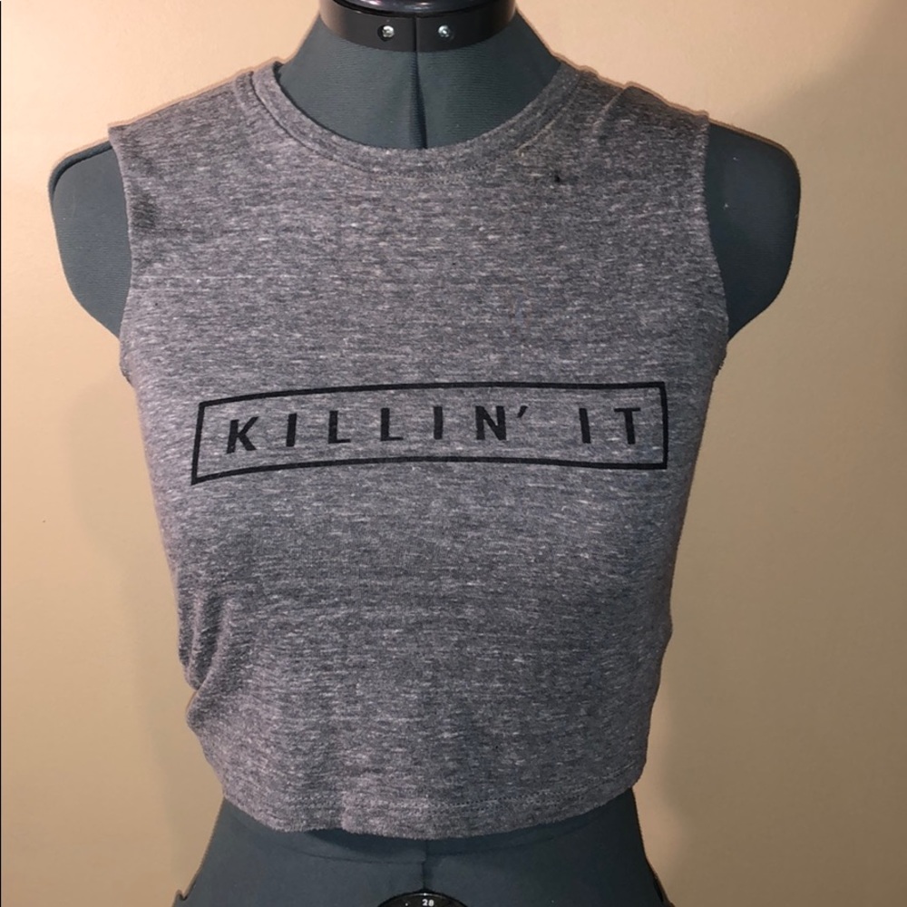 Graphic crop top